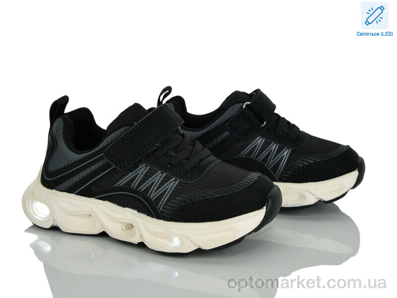 Купить Кросівки дитячі B11653-20 LED JongGolf чорний, фото 1