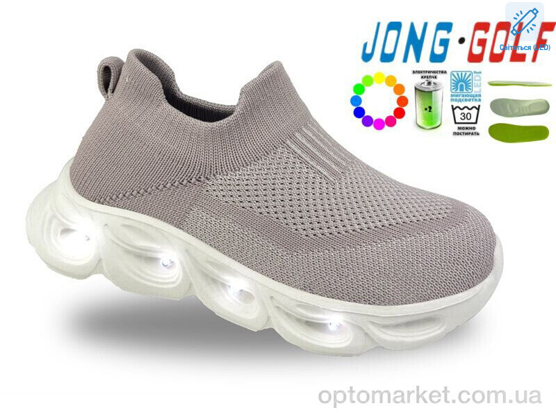 Купить Кросівки дитячі B11731-12 LED JongGolf фіолетовий, фото 1