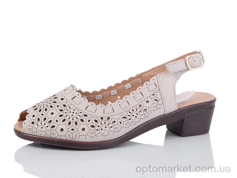 Купить Босоніжки жіночі B12-2 Baodaogongzhu бежевий, фото 1