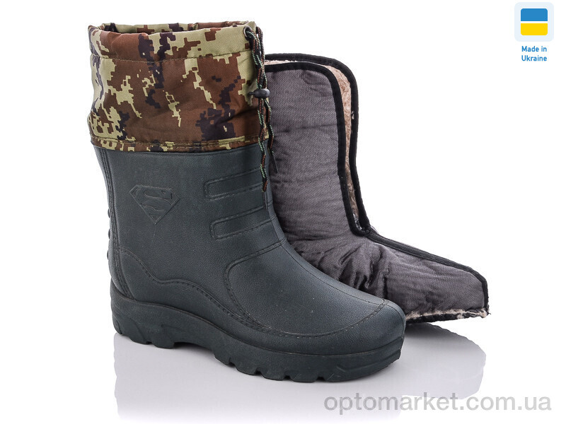 Купить Чоботи з піни чоловічі Б12 зелений Крок зелений, фото 1