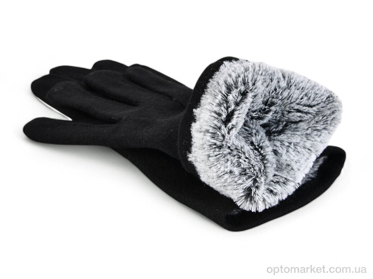 Купить Рукавички жіночі B152-61 black Number one чорний, фото 2