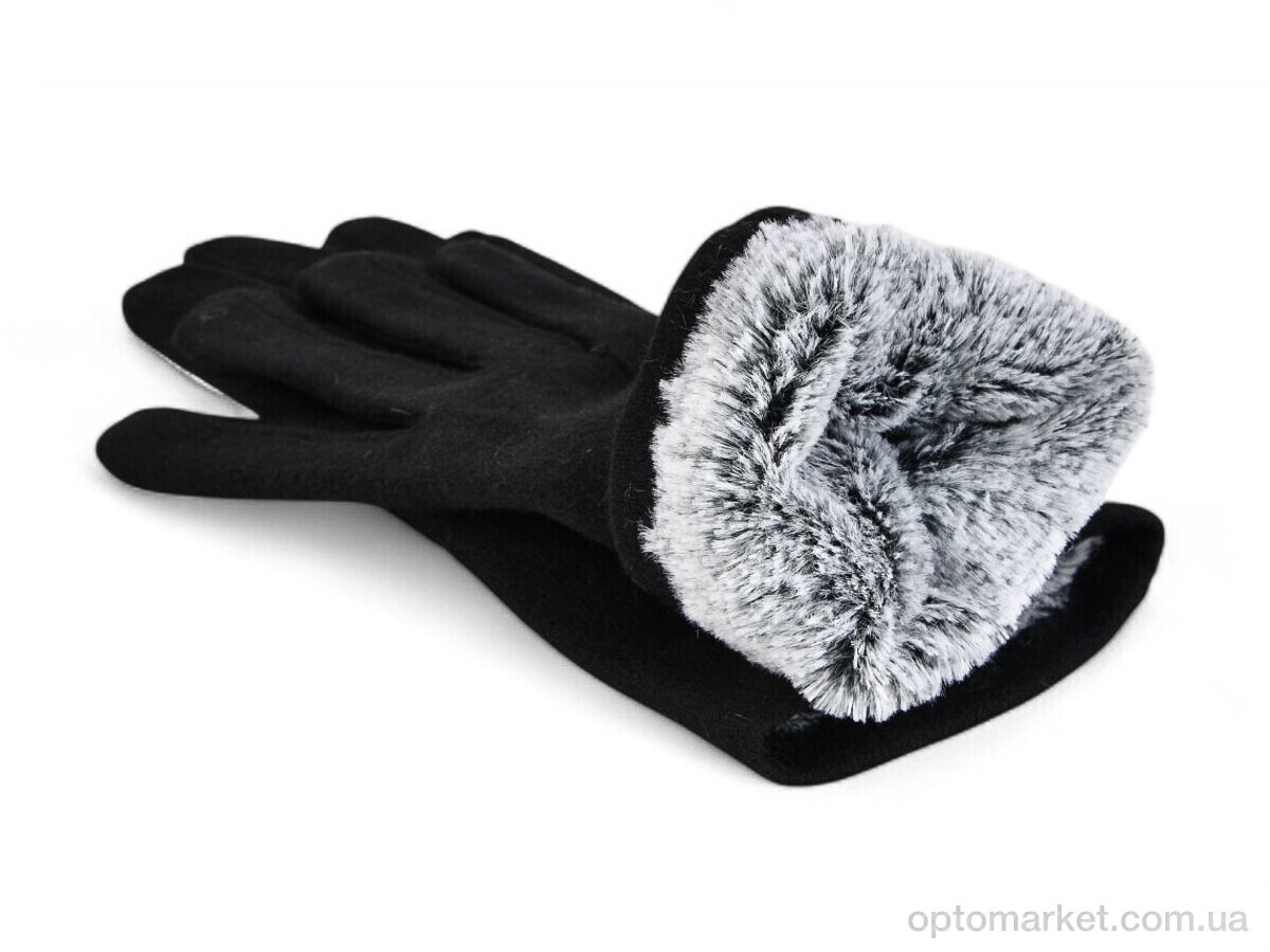 Купить Рукавички жіночі B152-81 black Number one чорний, фото 2