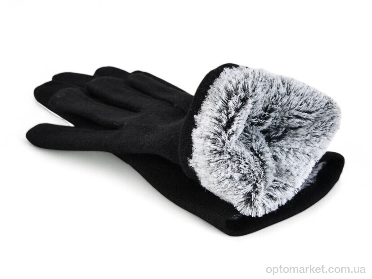 Купить Рукавички жіночі B152-91 black Number one чорний, фото 2