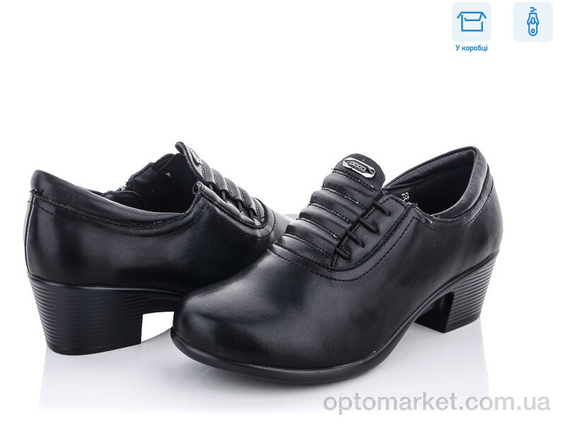 Купить Туфлі жіночі B183-202P DC чорний, фото 1