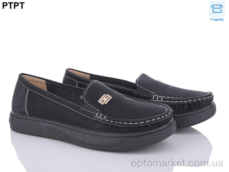 Купить Мокасини жіночі B20188-1 батал PTPT чорний, фото 1