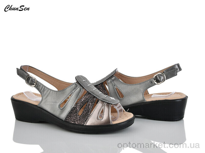 Купить Босоніжки жіночі B219 gun Chunsen графіт, фото 1