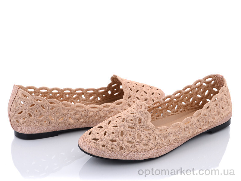 Купить Балетки жіночі B22-3 Baodaogongzhu бежевий, фото 1