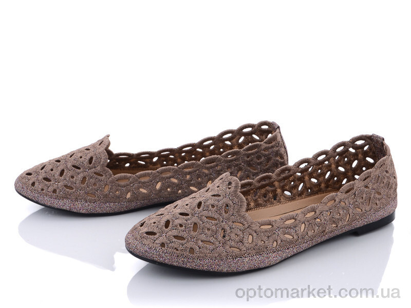 Купить Балетки жіночі B22-6 Baodaogongzhu бронзовий, фото 1