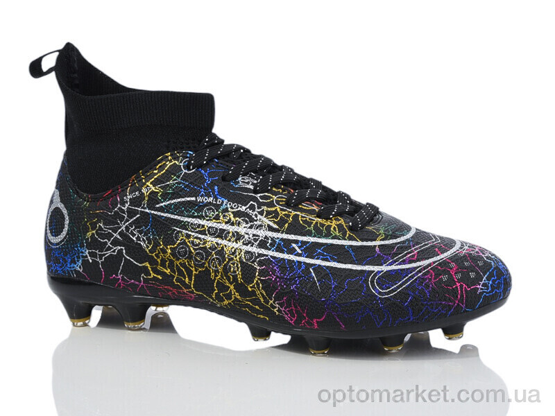 Купить Футбольне взуття дитячі B2324-3H Demax чорний, фото 1