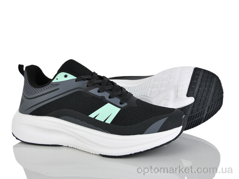 Купить Кросівки жіночі B261-1 піна Run Life чорний, фото 1