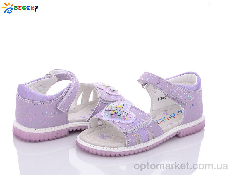 Купить Босоніжки дитячі B2646-2B Bessky фіолетовий, фото 1