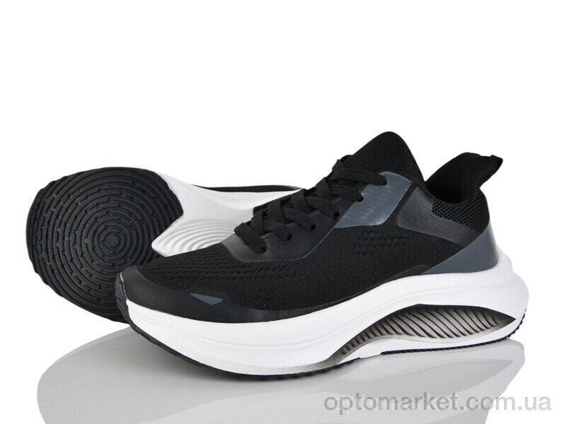 Купить Кросівки жіночі B266-1 піна Run Life чорний, фото 1