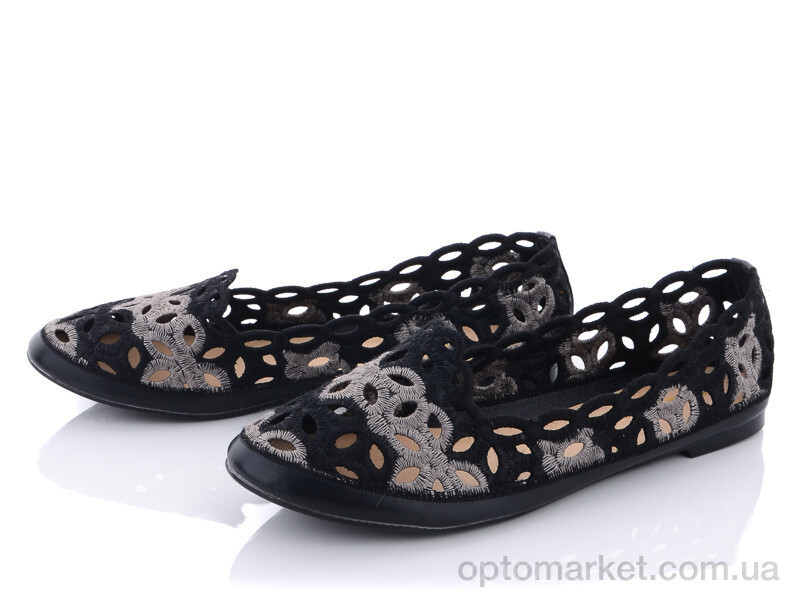 Купить Балетки жіночі B29-1 Samdece чорний, фото 1