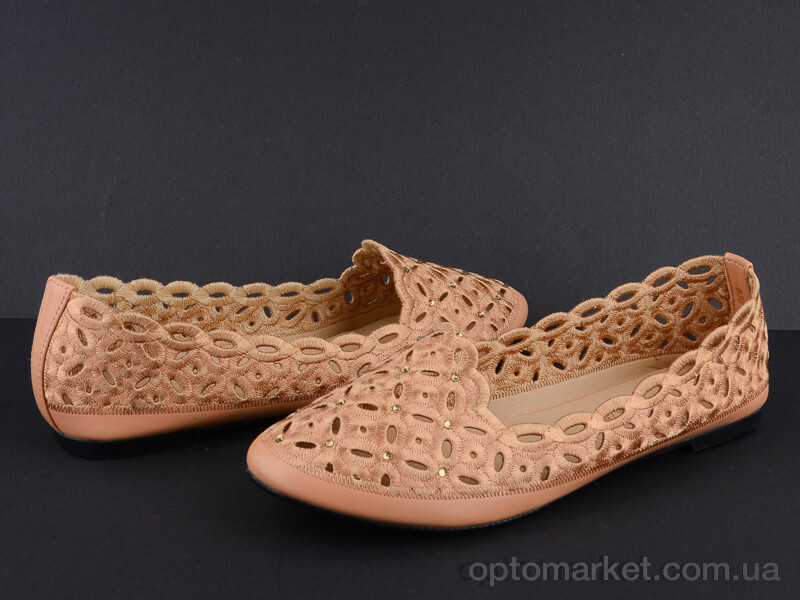 Купить Балетки жіночі B30-3 Baodaogongzhu коричневий, фото 2