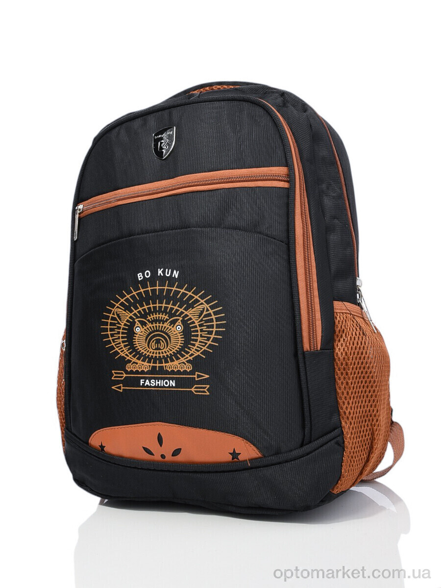 Купить Рюкзак унісекс B300-7 black Obuvok чорний, фото 1