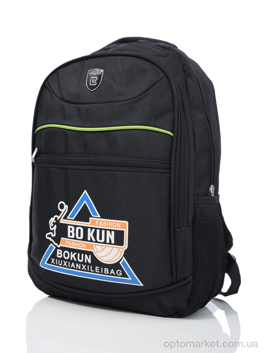 Купить Рюкзак унісекс B300-9 black Obuvok чорний, фото 1