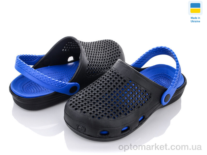 Купить Крокси дитячі B302 чер-сині Sanlin чорний, фото 1