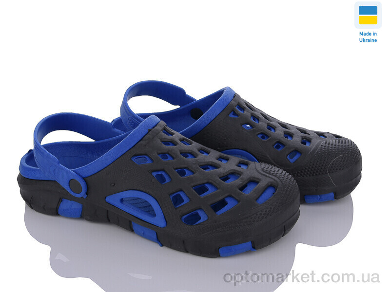 Купить Крокси чоловічі B308 чорно-синій Sanlin чорний, фото 1