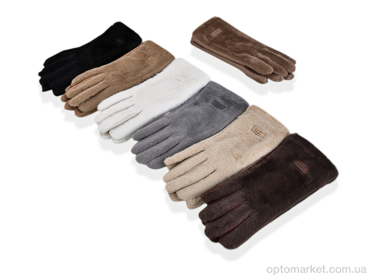 Купить Рукавички жіночі B35-109 (норка-замша) mix Number one мікс, фото 1