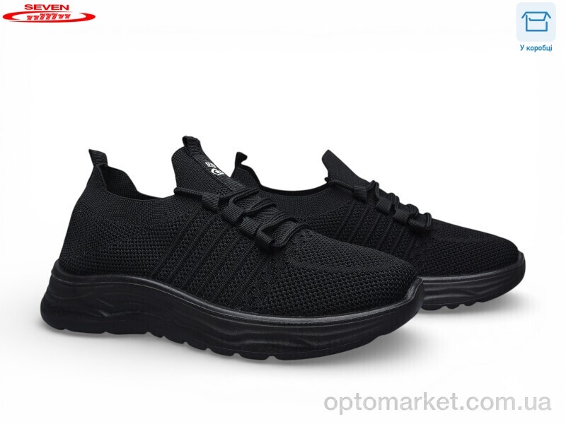 Купить Кросівки жіночі B37-1 піна Seven чорний, фото 1