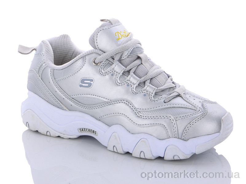 Купить Кросівки жіночі B385-6 Skechrs срібний, фото 1