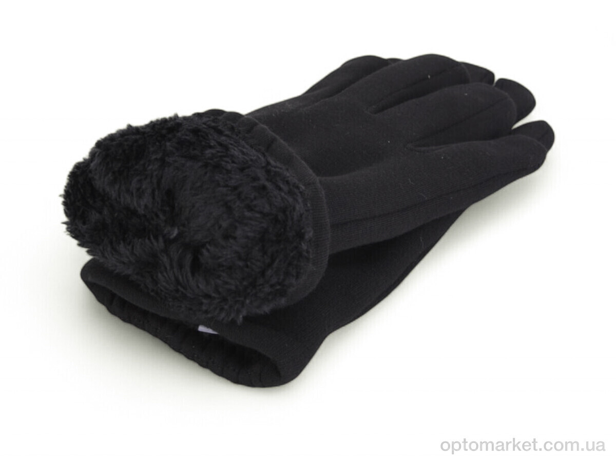 Купить Рукавички жіночі B4-62 black Number one чорний, фото 2