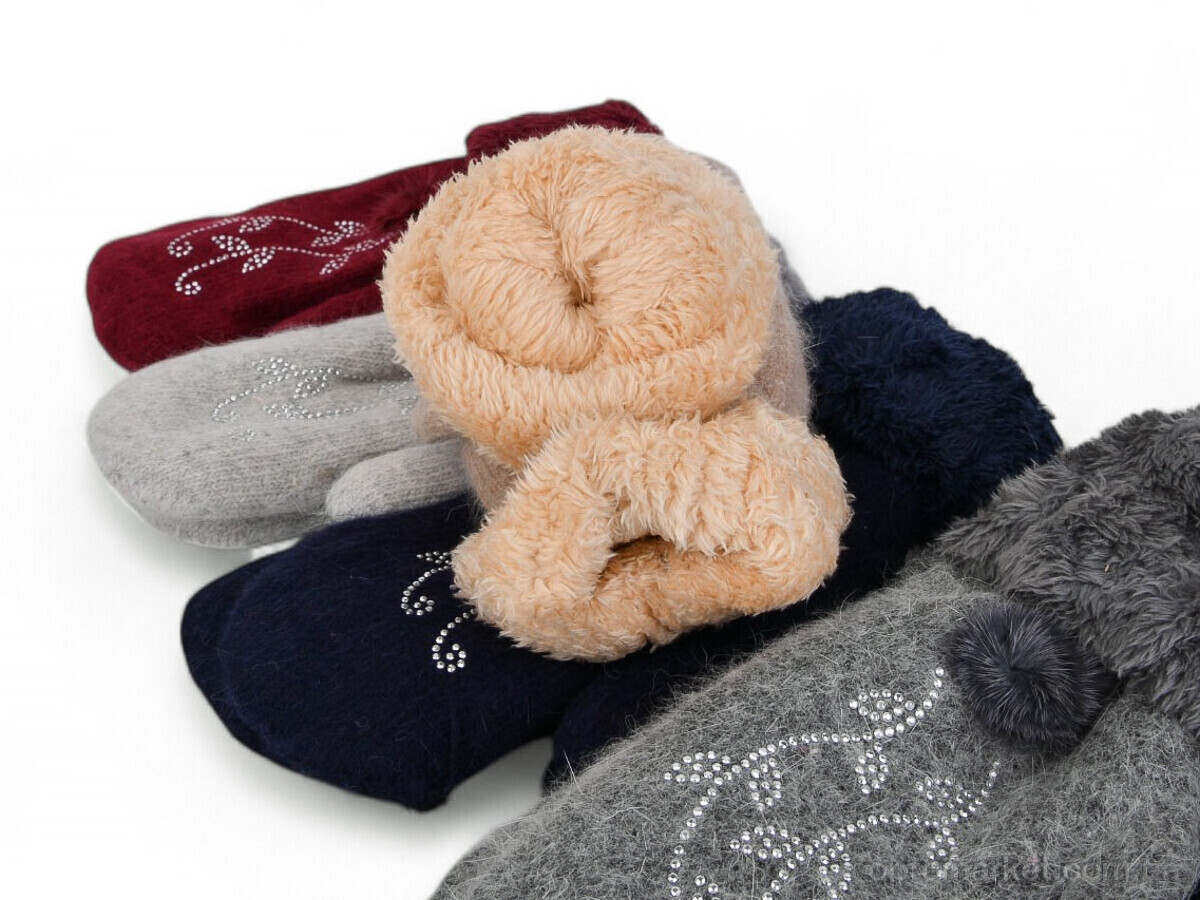 Купить Рукавиці жіночі B43 mix Пані рукавичка мікс, фото 2