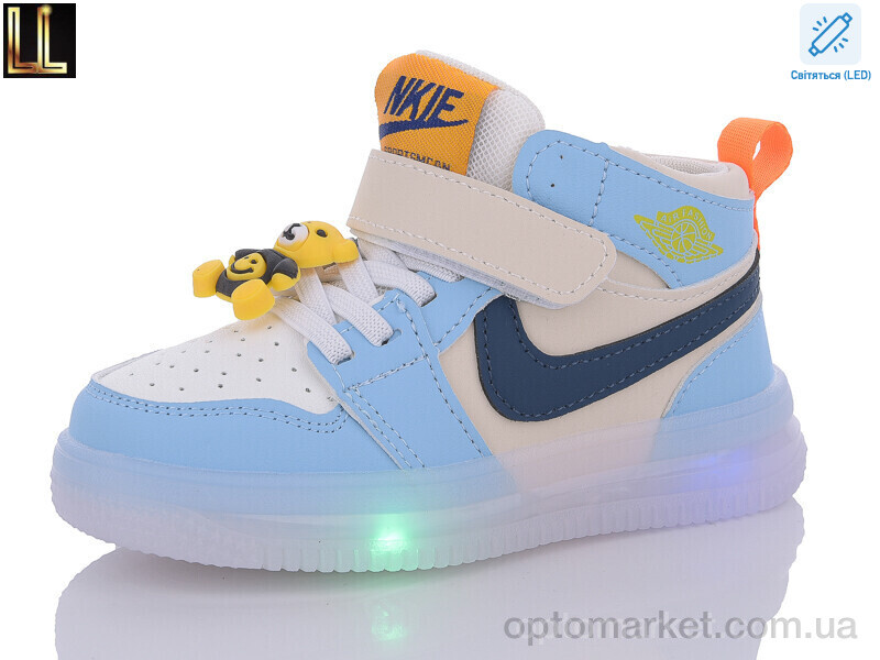 Купить Кросівки дитячі B505-62 LED Lilin блакитний, фото 1