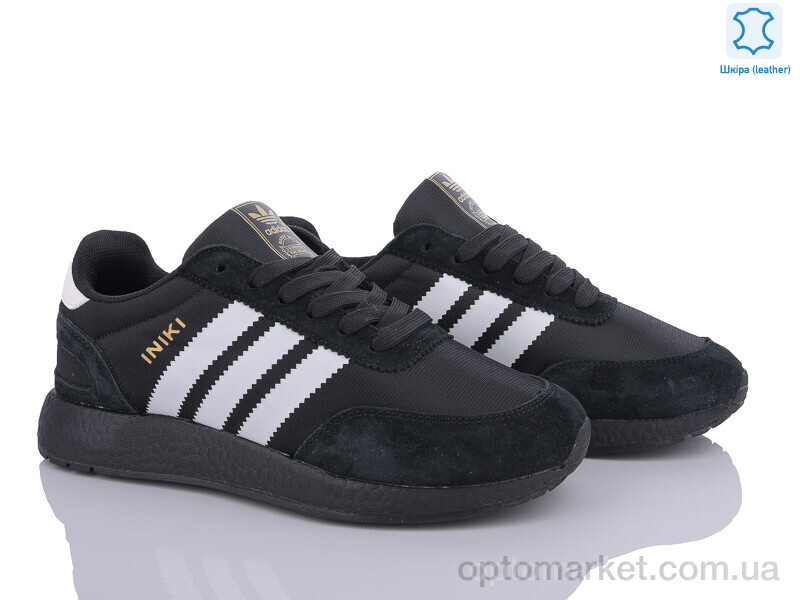 Купить Кросівки унісекс B505-7 A.idas чорний, фото 2