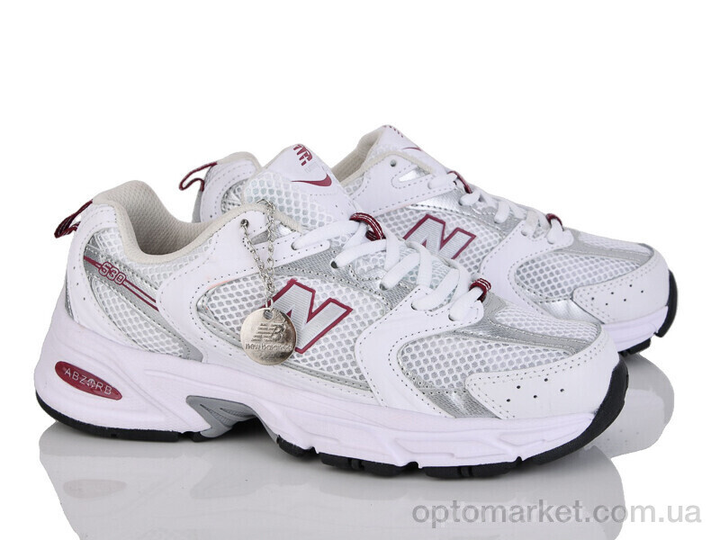 Купить Кросівки жіночі B530-14 N.w balance білий, фото 2