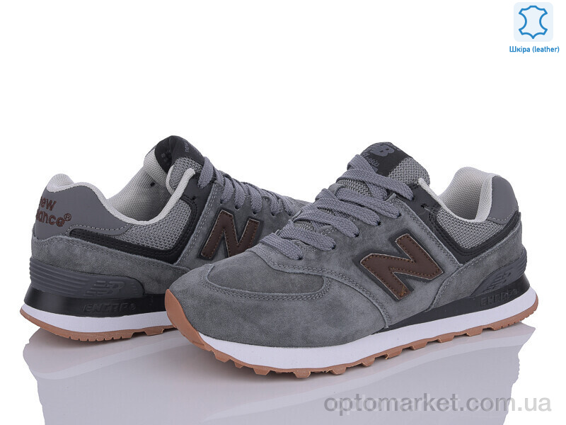 Купить Кросівки жіночі B574-3 N.w balance сірий, фото 2
