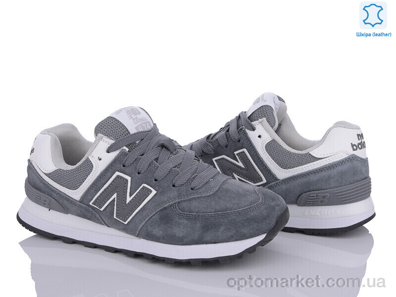 Купить Кросівки жіночі B574-6 N.w balance сірий, фото 2