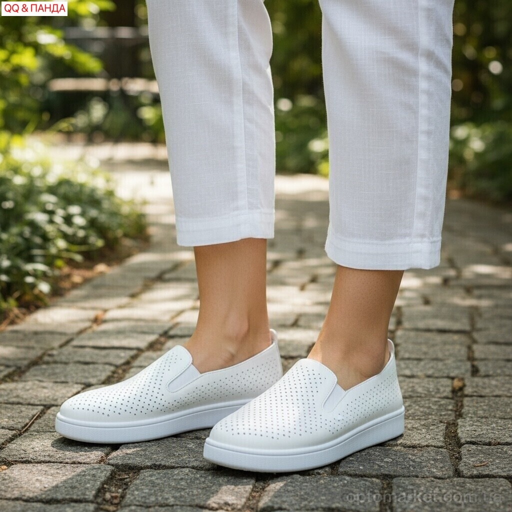 Купить Сліпони жіночі B5861-1-1 QQ&Панда білий, фото 2