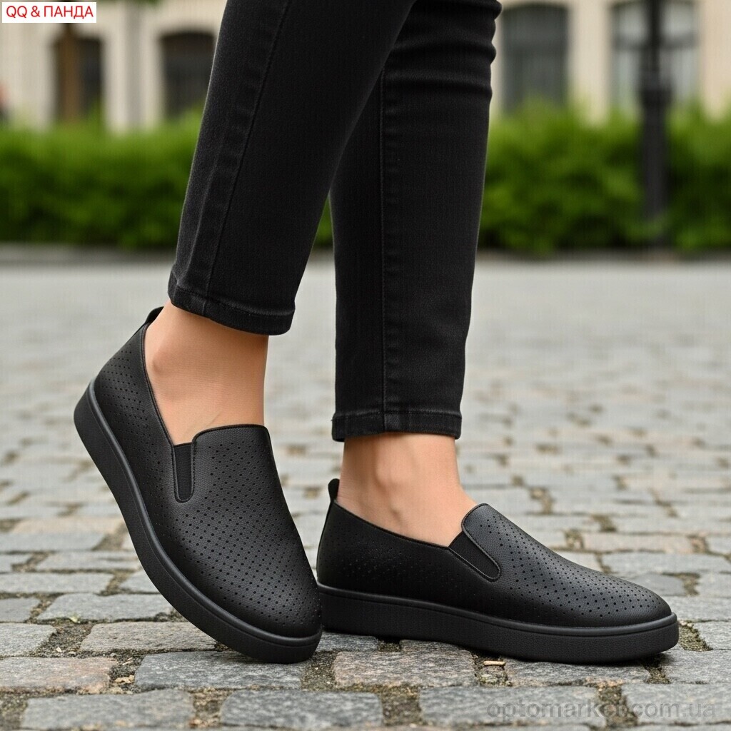 Купить Сліпони жіночі B5861-1 QQ&Панда чорний, фото 2