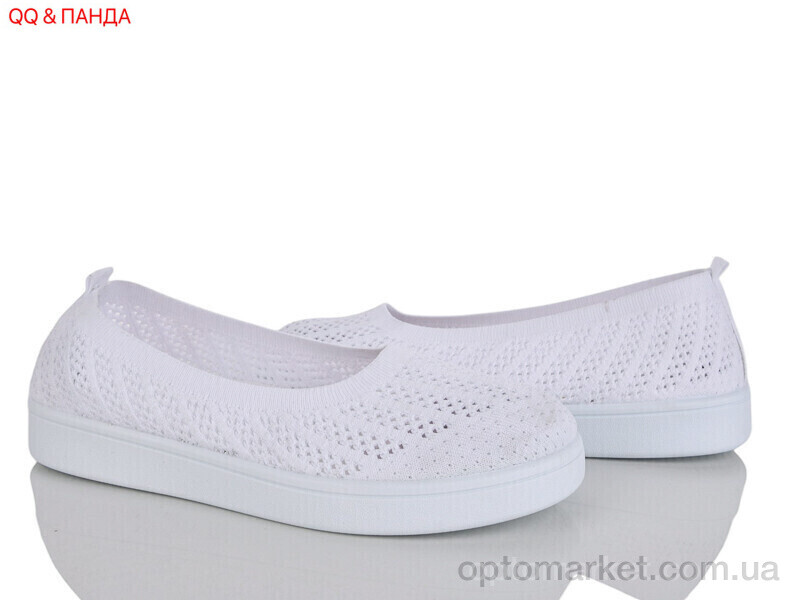 Купить Балетки жіночі B5862-1-1 QQ&Панда білий, фото 1