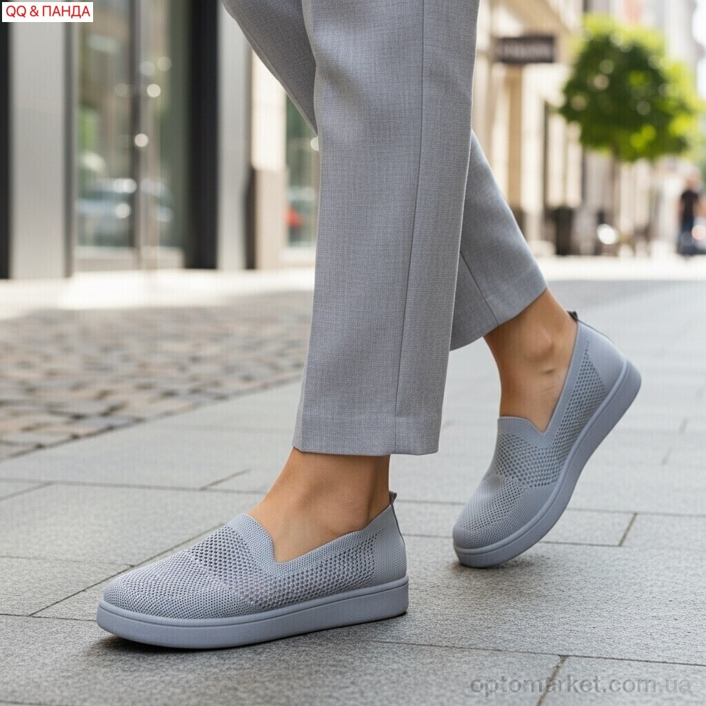 Купить Сліпони жіночі B5864-1-5 QQ&Панда сірий, фото 2