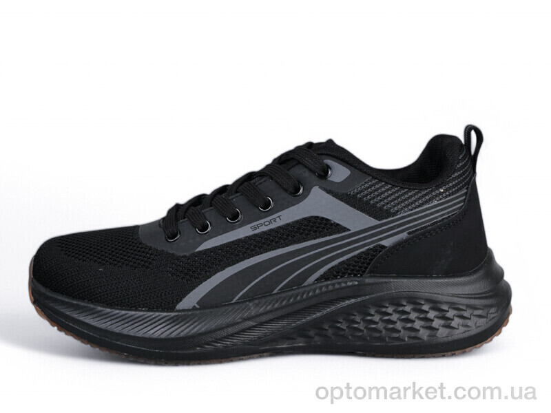 Купить Кросівки унісекс B682-3 KMB чорний, фото 1