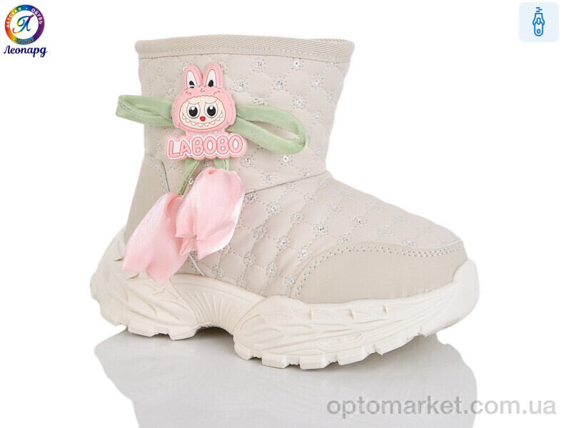 Купить Черевики дитячі B8083 beige Леопард бежевий, фото 1