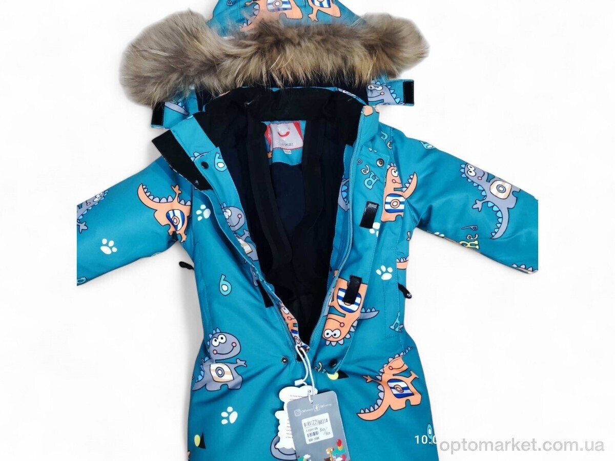 Купить Комбінезон дитячі B831 бірюзовий Wirxizzy блакитний, фото 3