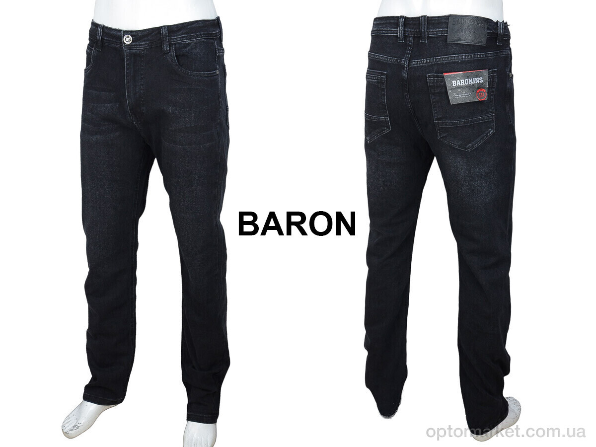 Купить Джинси чоловічі B8722 Baron чорний, фото 3