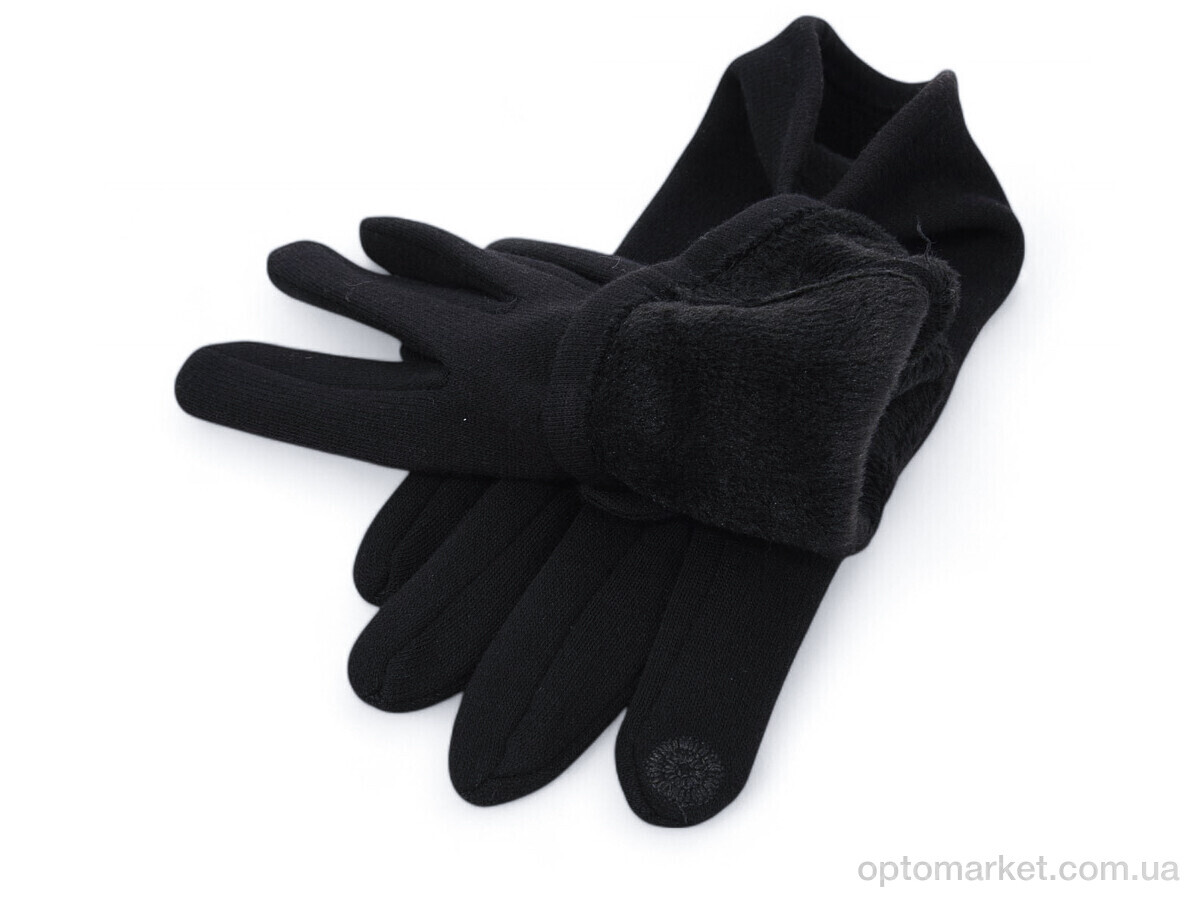 Купить Рукавички жіночі B9-71 black Number one чорний, фото 2