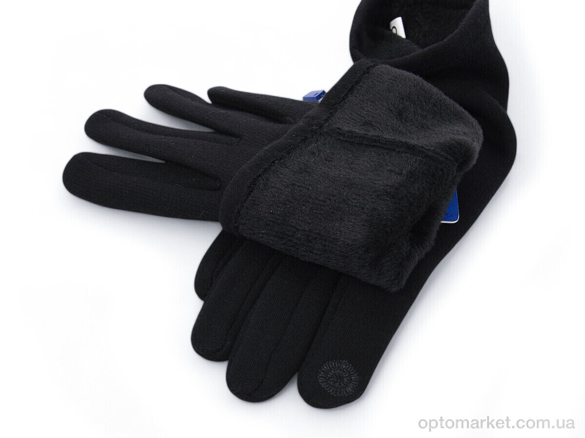 Купить Рукавички жіночі B9-89 black Number one чорний, фото 2