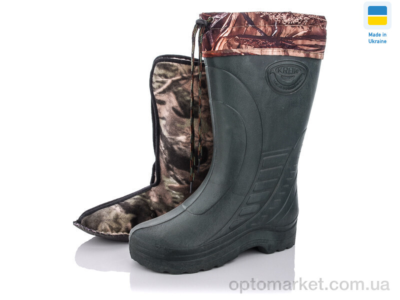 Купить Чоботи з піни чоловічі Б9 зелений Крок зелений, фото 1