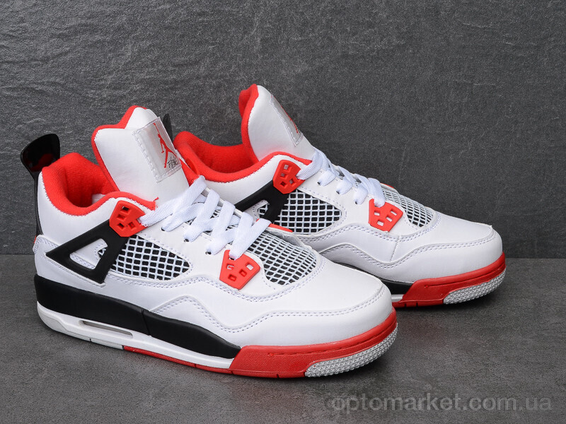 Купить Кросівки унісекс B9035-12 ліцензія J.rdan білий, фото 3