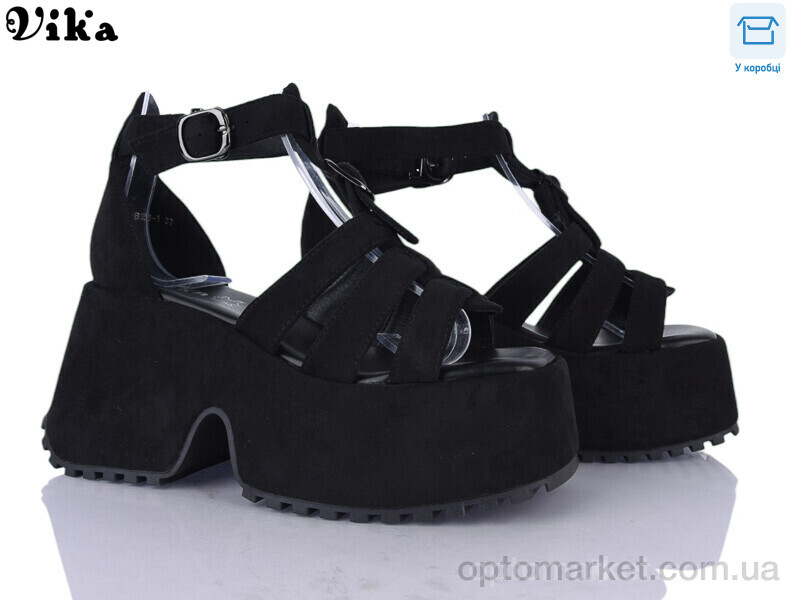 Купить Босоніжки жіночі B958-1 Vika чорний, фото 1