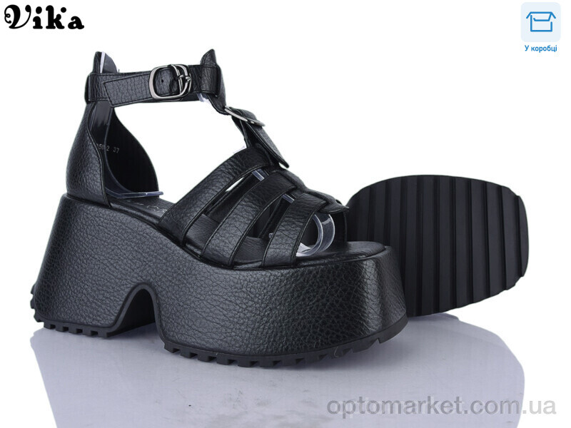 Купить Босоніжки жіночі B958-2 Vika чорний, фото 1
