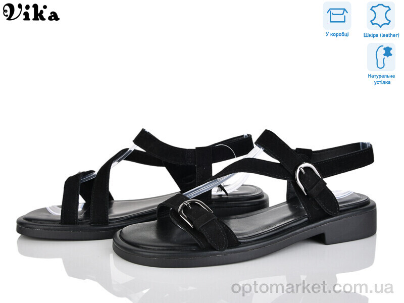 Купить Босоніжки жіночі B982-4 Vika чорний, фото 1