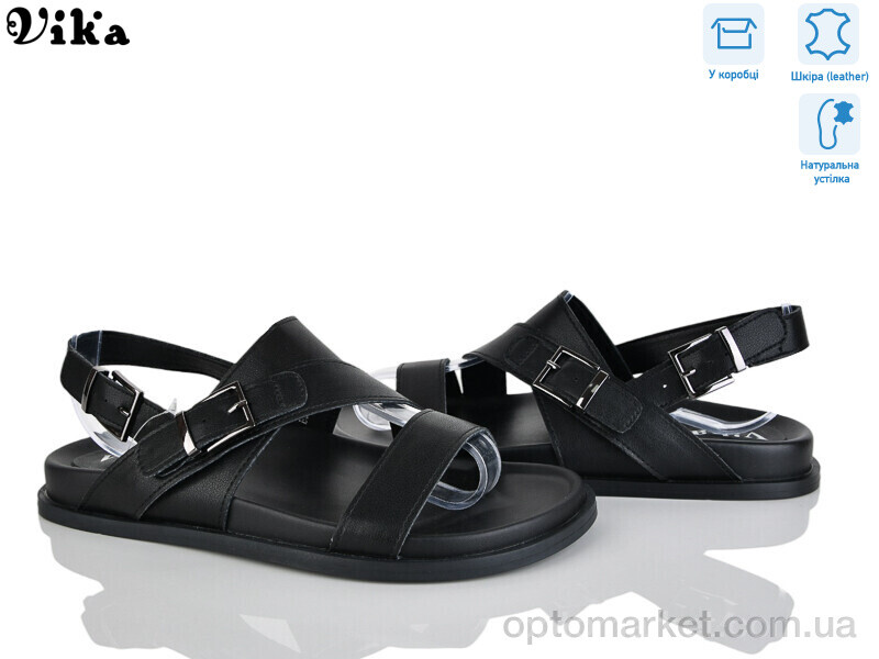 Купить Босоніжки жіночі B984-4 Vika чорний, фото 1