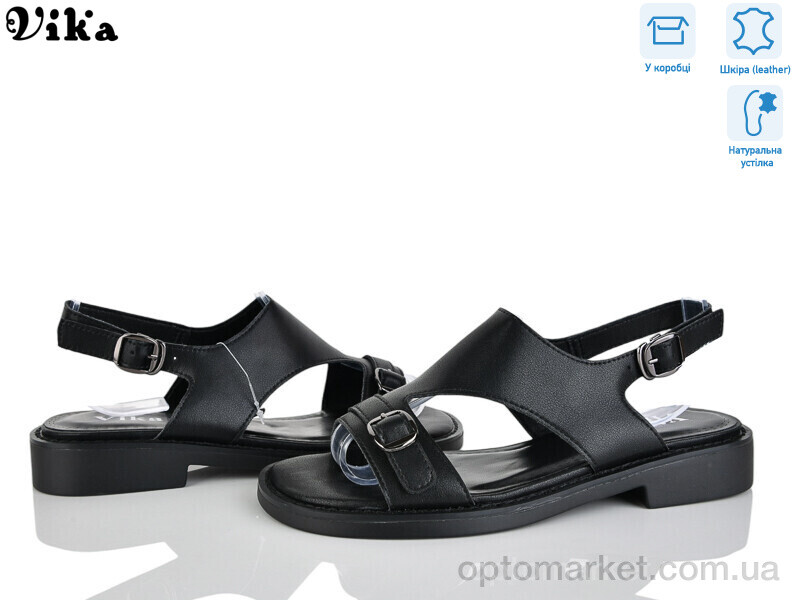 Купить Босоніжки жіночі B987-1 Vika чорний, фото 1