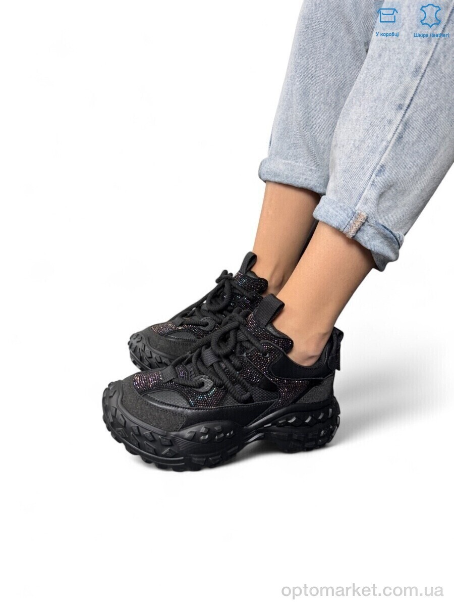 Купить Кросівки жіночі BA1001-1 black Camille чорний, фото 1